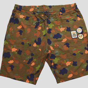 Lifted Research Group Men's LRG Fleece Sweat Shorts Panda Roots Brown New 3XL